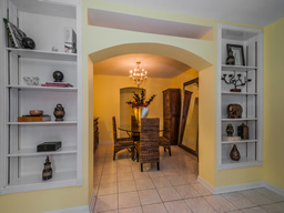 Formal dining or a cozy den.